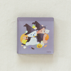 しろくまのいる生活 アクリルマグネット ハロウィン仮装(絵本ナビ×serico)