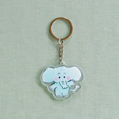 たいそうするゾウ アクリルキーホルダー ぞうさん(絵本ナビオリジナルグッズ)