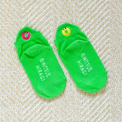 (キッズ)ころりん・ぱ! あかちゃんがよろこぶしかけえほん ソックス グリーン(絵本ナビオリジナルグッズ)