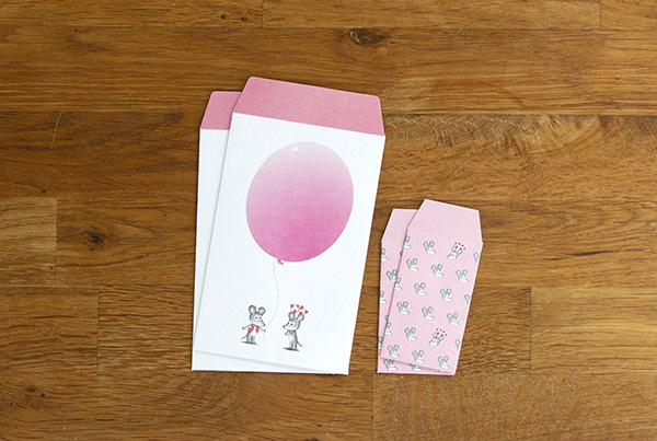 ねずみくんのチョッキ ぽち袋(ピンク)