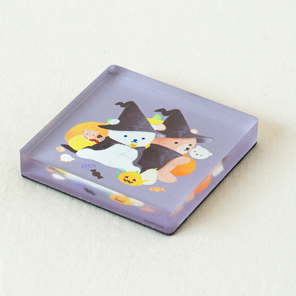 しろくまのいる生活 アクリルマグネット ハロウィン仮装(絵本ナビ×serico)の商品画像2